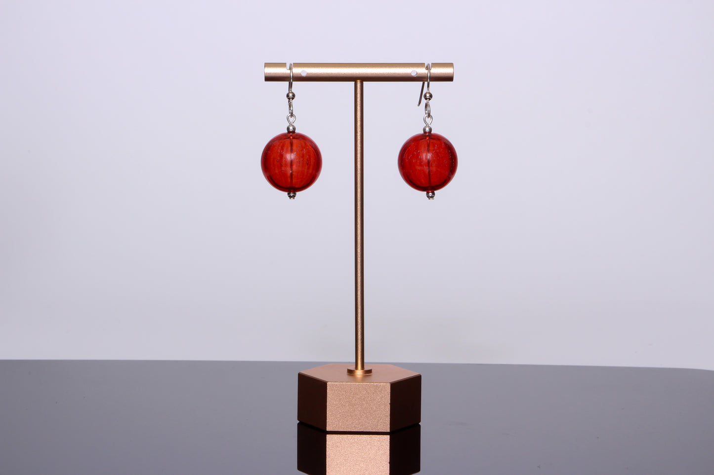 The Genesis Earring: Pomegranate Dichro