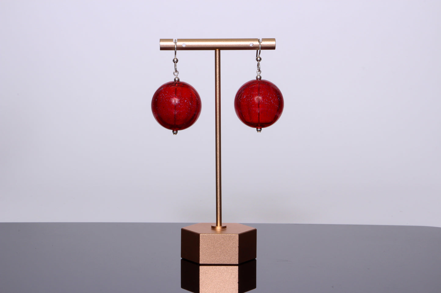 The Genesis Earring: Pomegranate Dichro