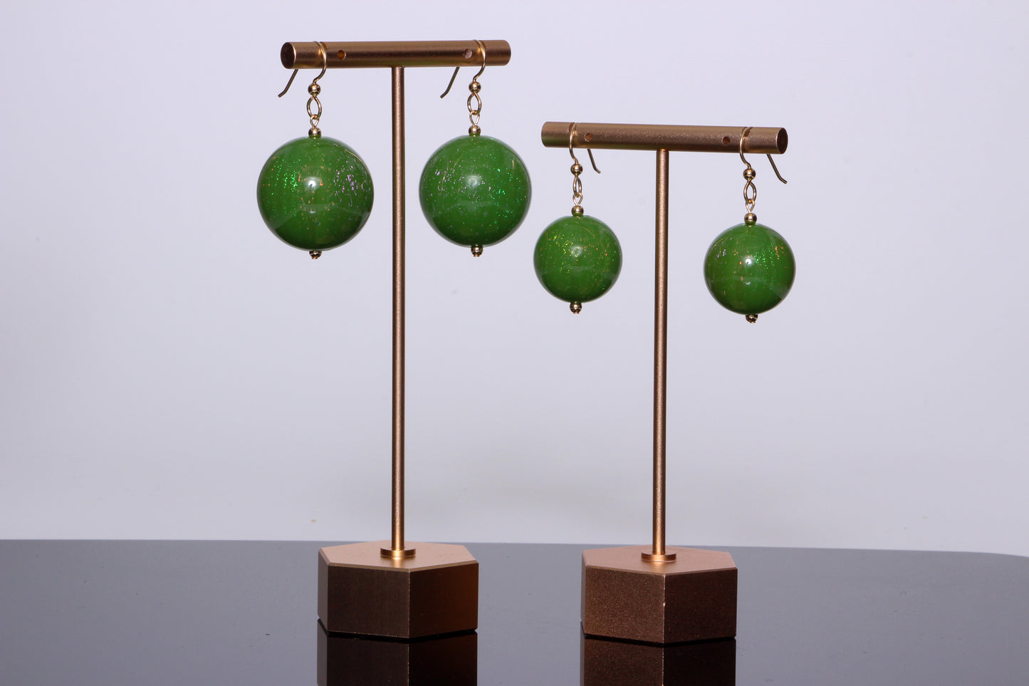 The Genesis Earring: Green Dichro