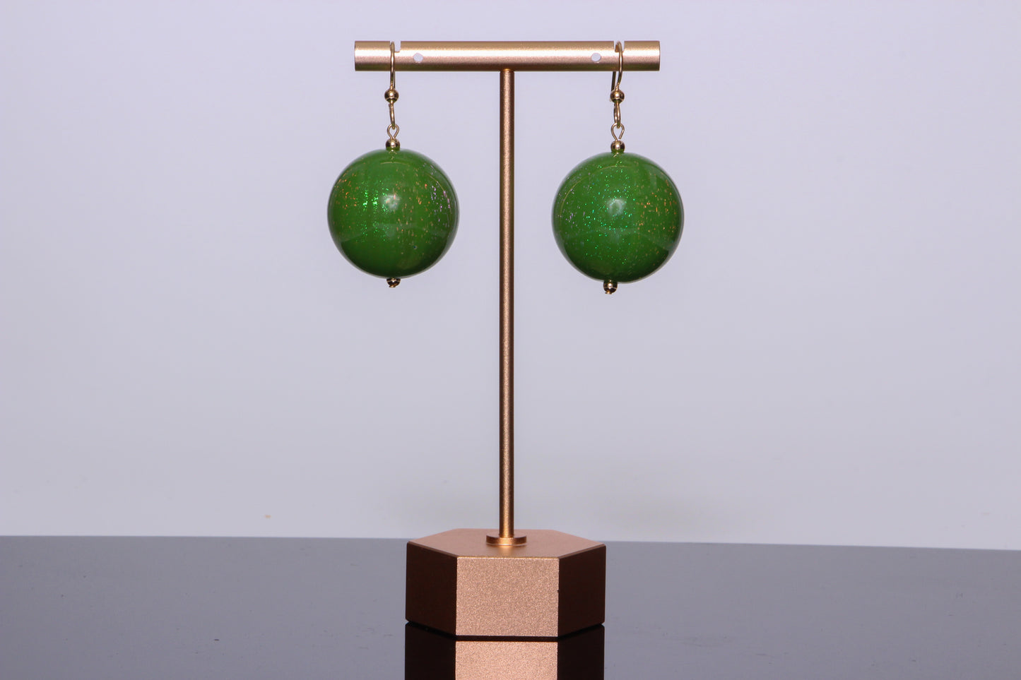 The Genesis Earring: Green Dichro