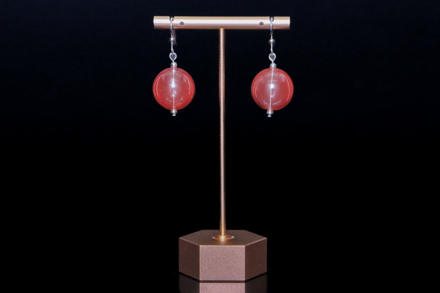 The Genesis Earring: Coral Red