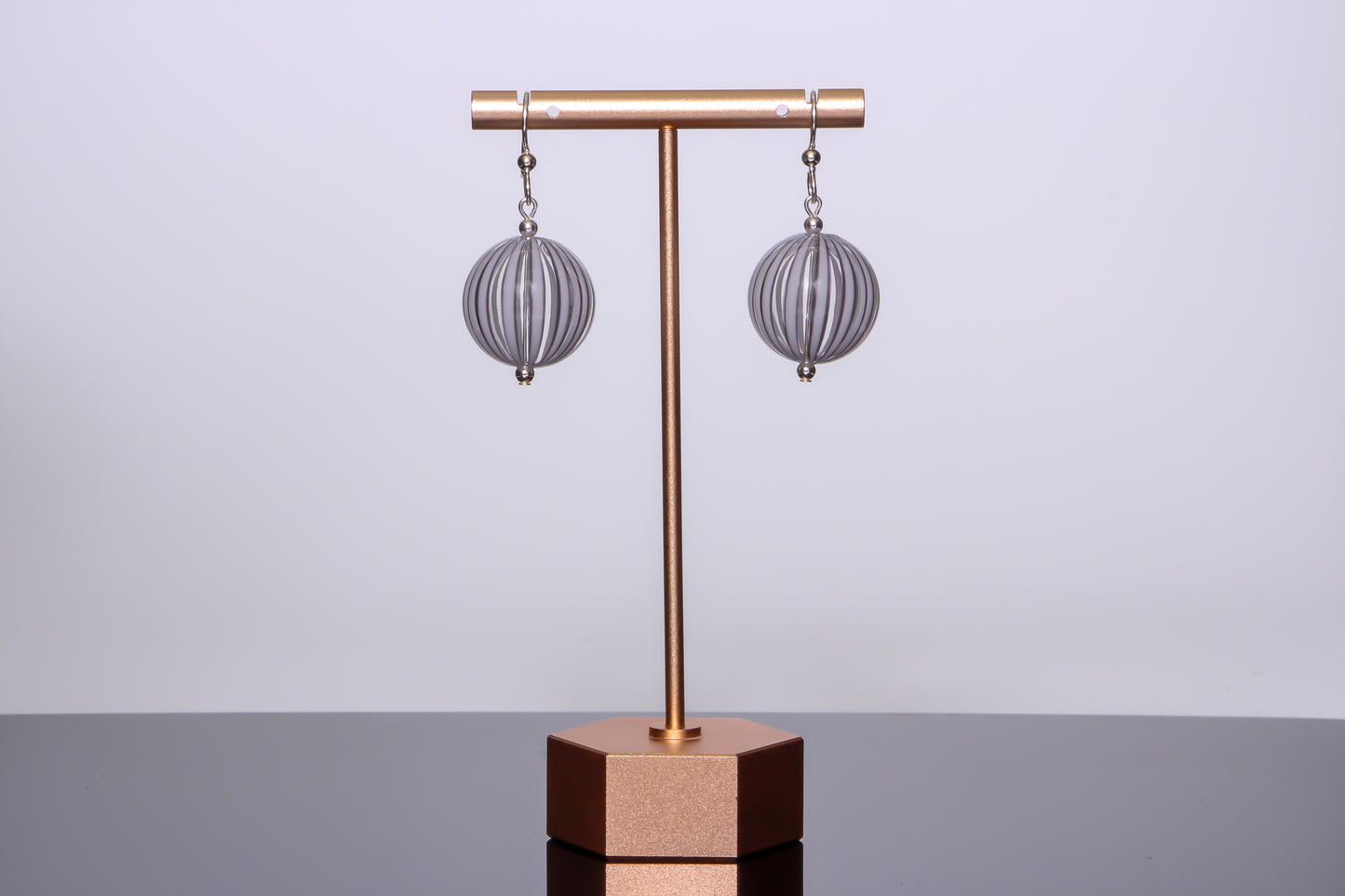 The Genesis Earring: Clear & White