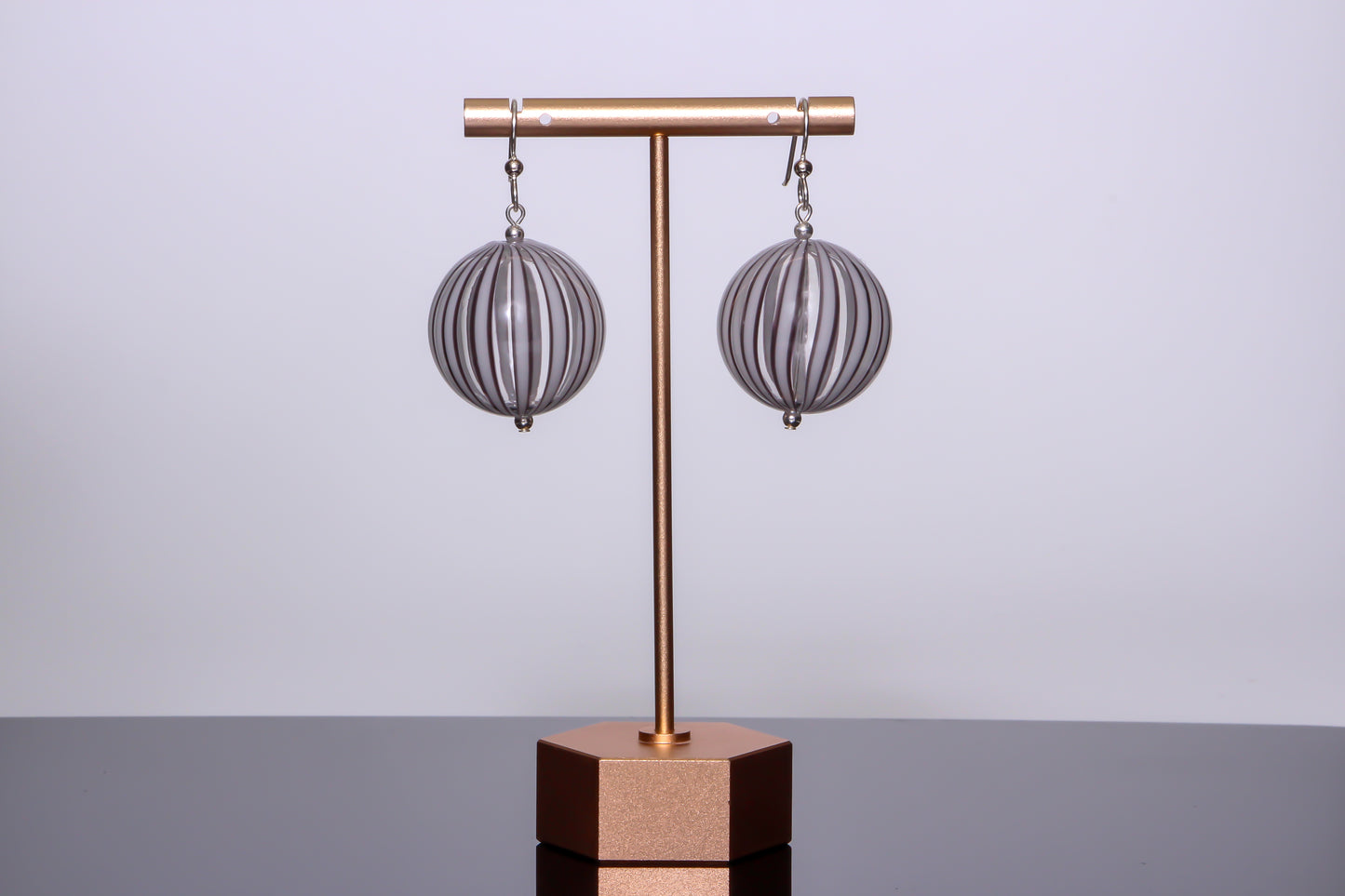 The Genesis Earring: Clear & White