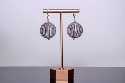 The Genesis Earring: Clear & White