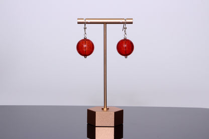 The Genesis Earring: Pomegranate Dichro
