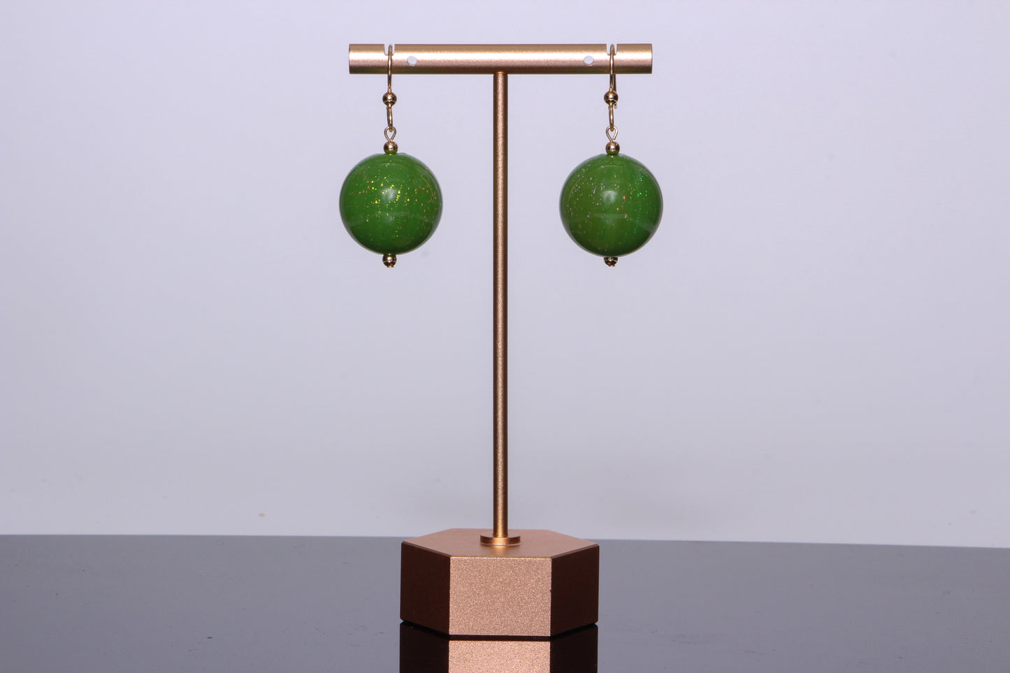 The Genesis Earring: Green Dichro
