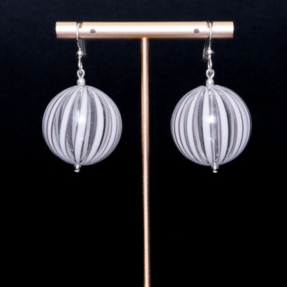 The Genesis Earring: Clear & White
