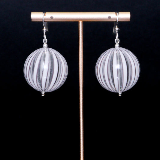 The Genesis Earring: Clear & White