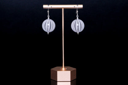The Genesis Earring: Clear & White