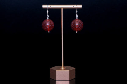 The Genesis Earring: Pomegranate Dichro