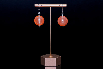The Genesis Earring: Coral Orange
