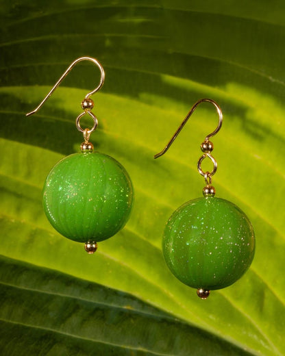 The Genesis Earring: Green Dichro
